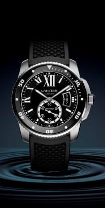 Calibre de Cartier Diver watch, Stahlgehäuse