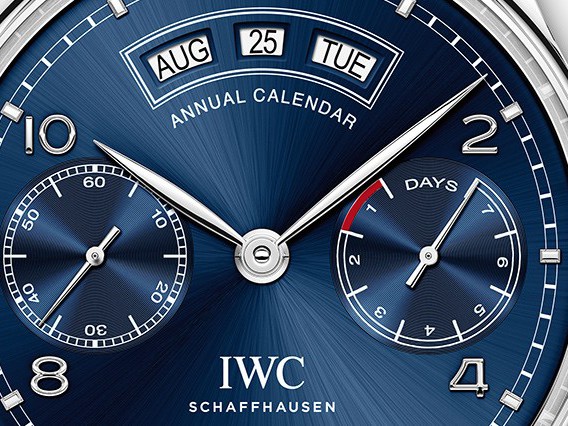 iwc annual calendar dial