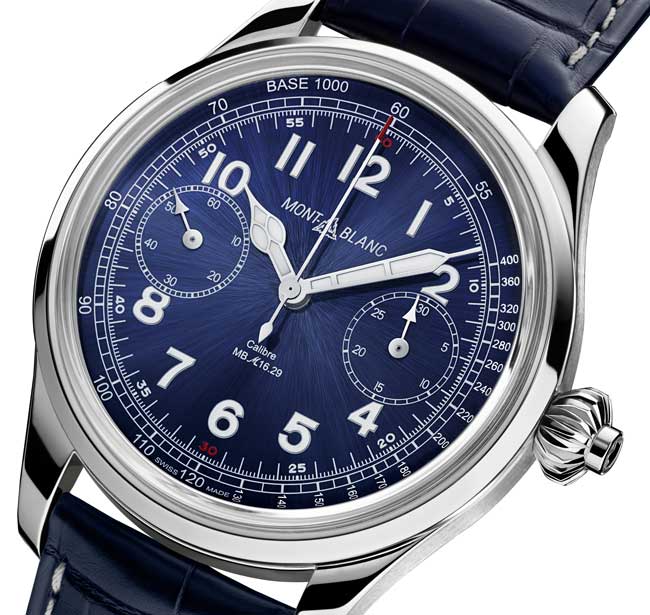 Montblanc 1858 Chronograph Tachymeter Blue Limited Edition
