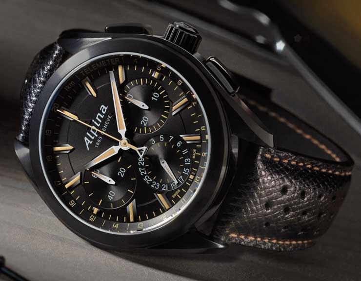  Full Black Alpiner 4 Manufacture Flyback Chronograph