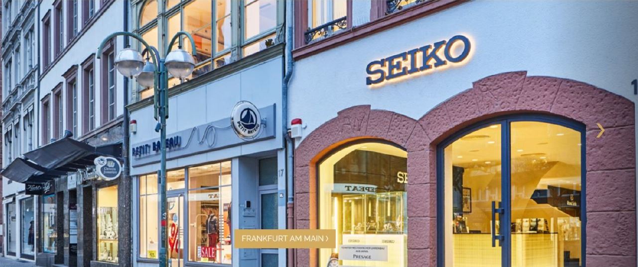 Deutsche Seiko Boutique mit eigener Webpräsenz online