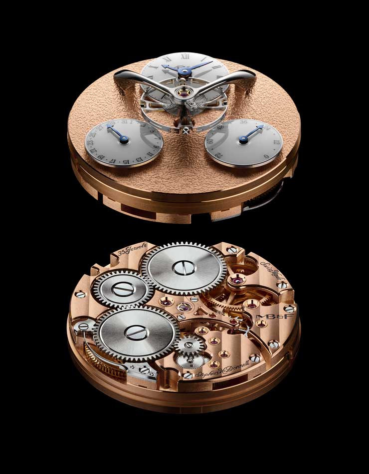 MB&F Legacy Machine Split Escapement Engine Red Gold