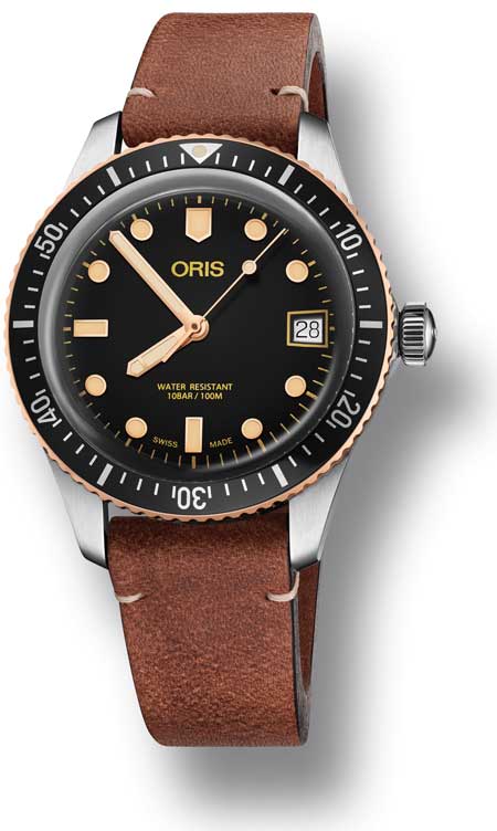 Oris Divers Sixty-Five mit einem Hauch von Bronze