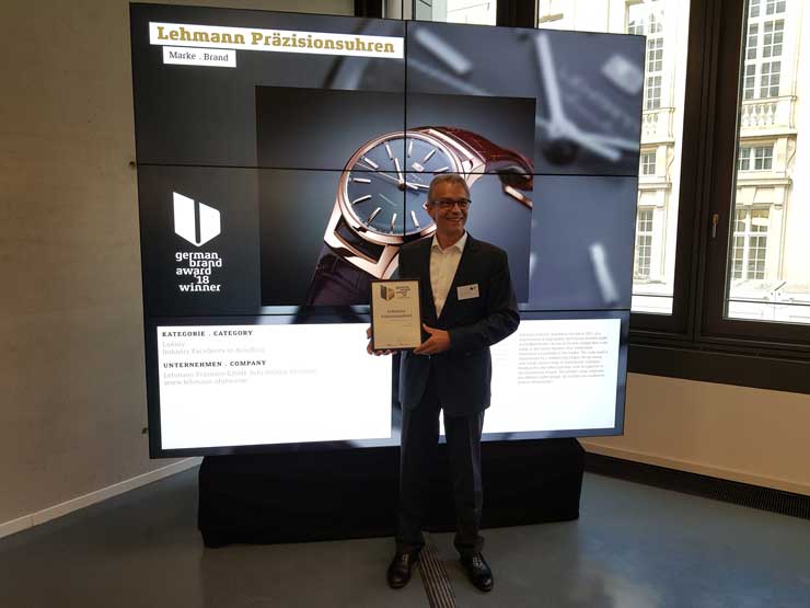 German Brand Award für Lehmann Präzisionsuhren