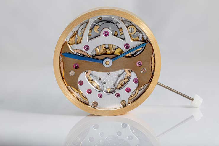 Nayuta Shinohara und sein Uhrwerk mit zwei retrograden Anzeigen