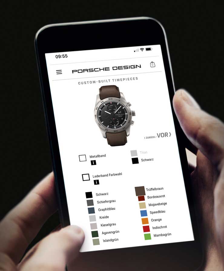 Porsche Design startet heute sein custom-built Timepieces Programm