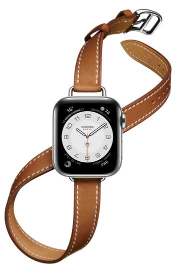Apple Watch Hermès Series 6 mit Armband Double Tour Attelage