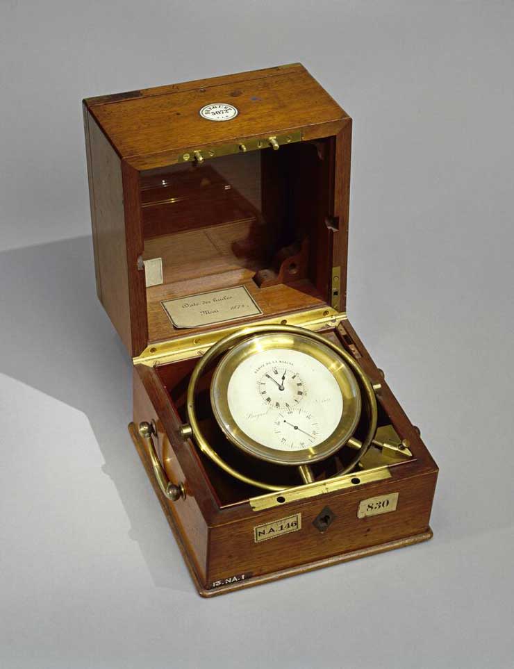 Marine Chronometer Nr. 5072 Hergestellt Von 1817 Bis 1818 In Den Werkstätten Von Abraham Louis Breguet