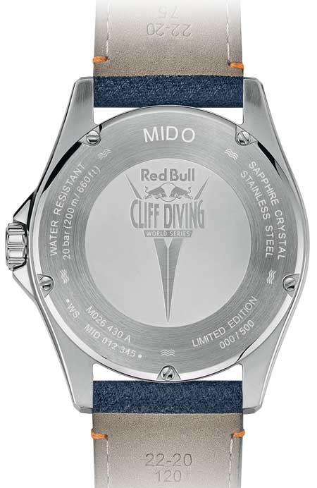 450.rs Mido Ocean Star 200 Red Bull Cliff Diving limited Edition