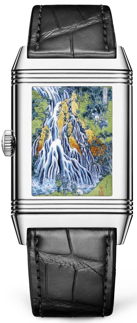 450rs Reverso Tribute Enamel Hokusai Kirifuri Waterfall