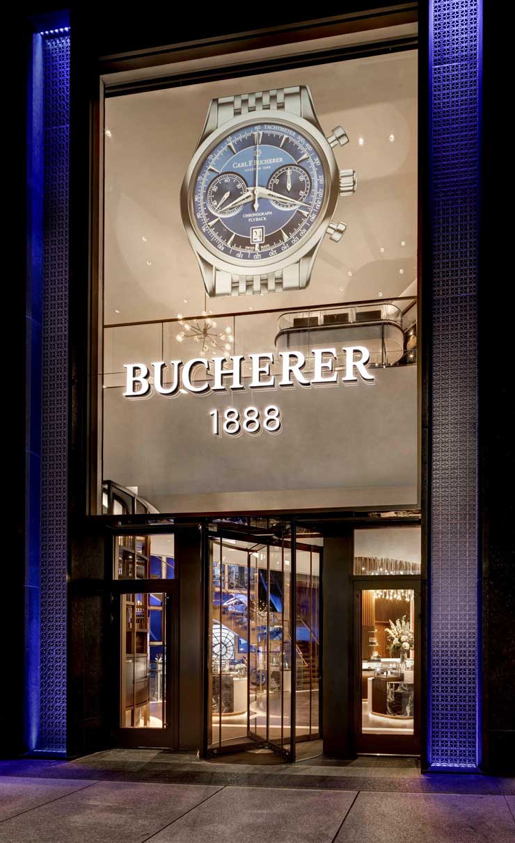 740. Bucherer Heritage BiCompax Annual Bucherer BLUE