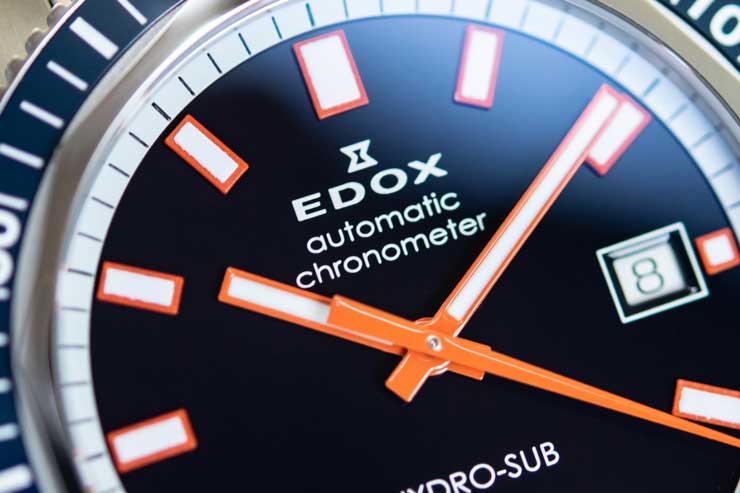 740.3 Edox Hydro Sub Date Automatic Chronometer limited Edition
