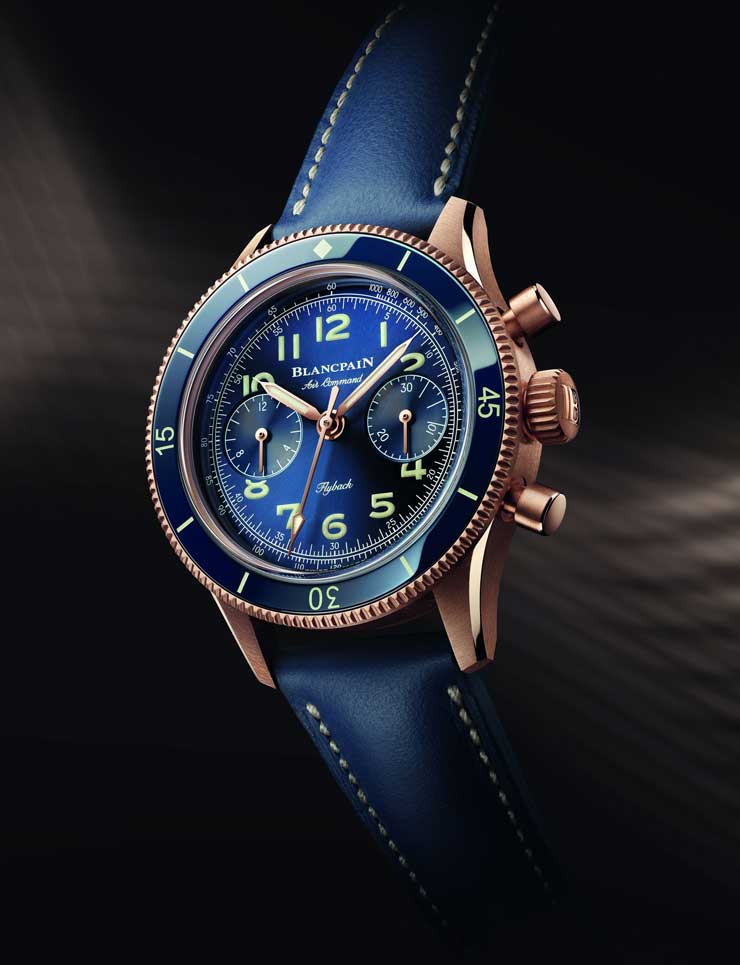 740.Blancpain Air Command 36 mm in Rotgold