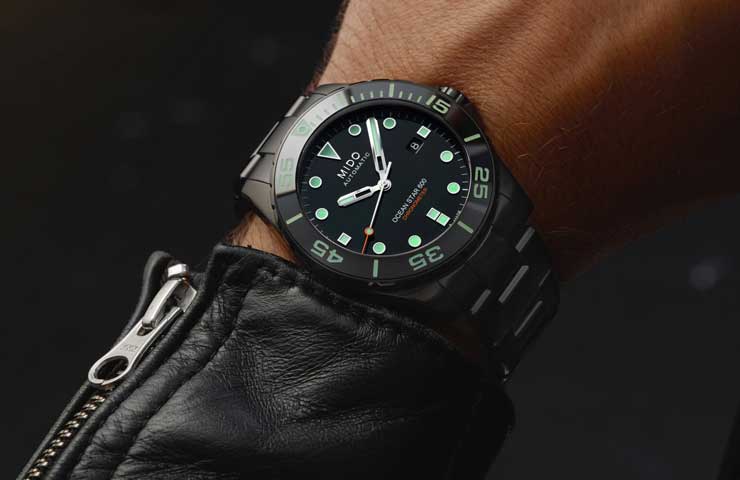 740.5 Mido Ocean Star 600 Chronometer Black DLC Special Edition