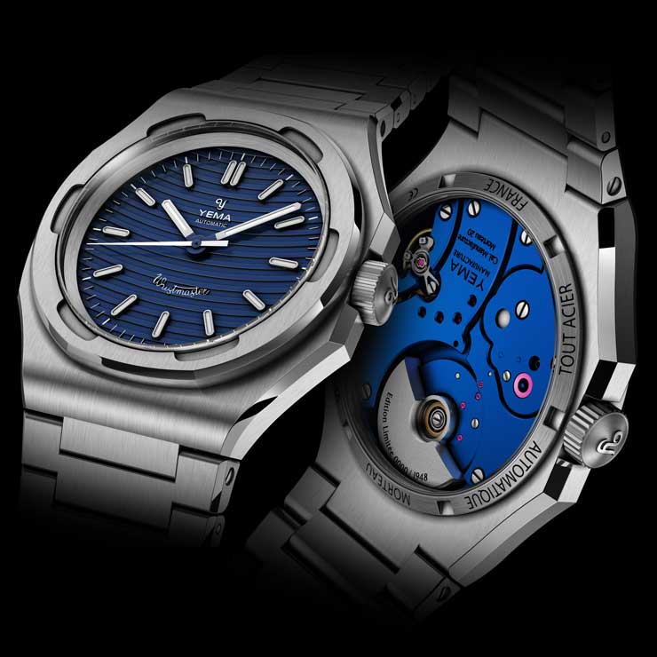 Yema Wristmaster Traveller Micro-Rotor Limited Edition blue