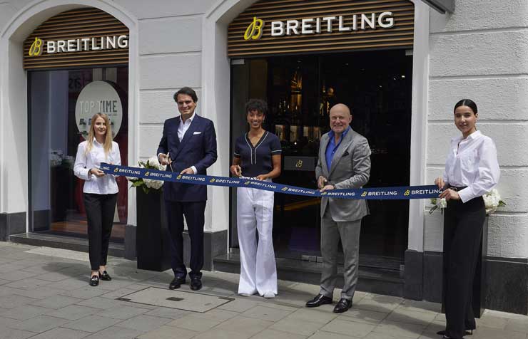 Eröffnung der Breitling Boutique München