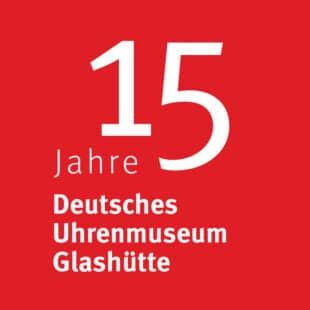 Logo 15 Jahre Deutsches Uhrenmuseum Glashütte