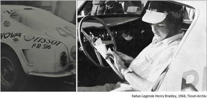 Rallye-Legende Henry Bradley, 1968, Tissot-Archiv