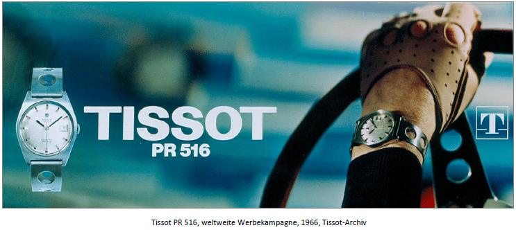 Tissot PR 516, weltweite Werbekampagne, 1966, Tissot-Archiv