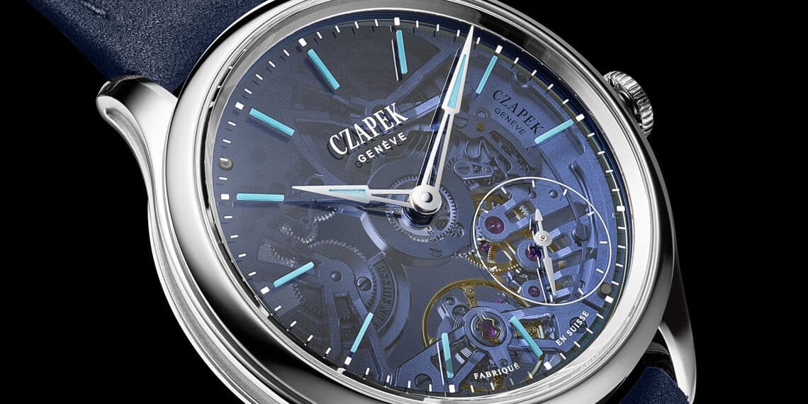 Czapek Promenade Transparencies Aqua Blue